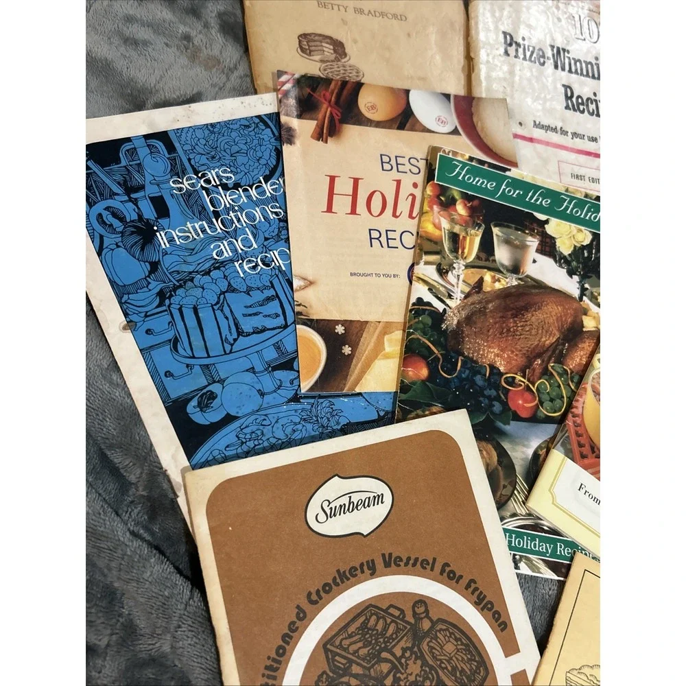 Lot of 12 Vintage Recipe Booklets. Various recipes. Good to Acceptable condition